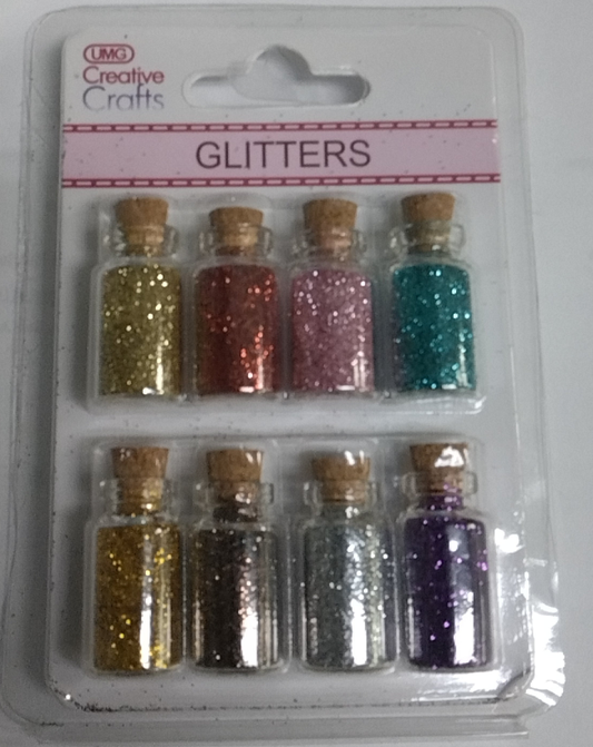 SEQUIN Glitter BOTTLE 1.18 8 PCS MIX
