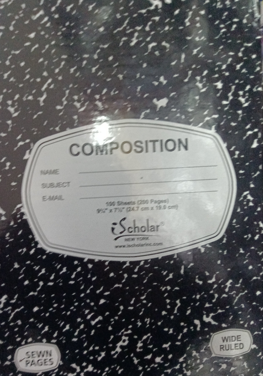 SP LIBRETA NEGRA MARBLE COMPOSITIO DURA GDE 200PG