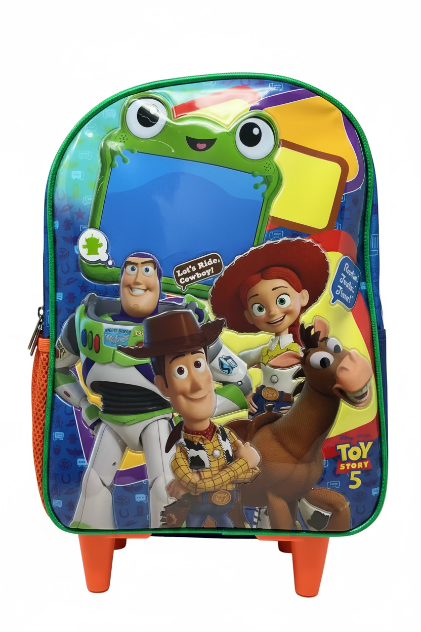 MOCHILA KINDER CON RUEDAS INFANTIL MASCULINO DISNEY TOY STORY 5