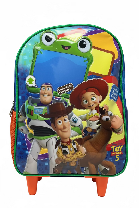 MOCHILA KINDER CON RUEDAS INFANTIL MASCULINO DISNEY TOY STORY 5