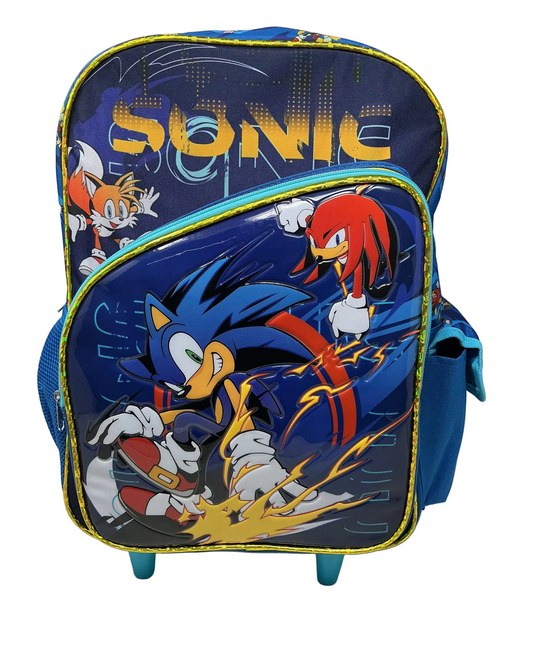 MOCHILA PRIMARIA CON RUEDAS INFANTIL MASCULINO SEGA MODERN SONIC