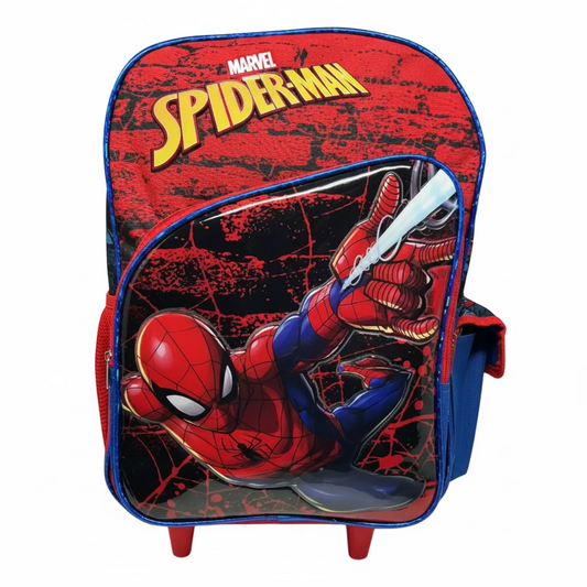 MOCHILA PRIMARIA CON RUEDAS INFANTIL MASCULINO MARVEL SPIDER-MAN