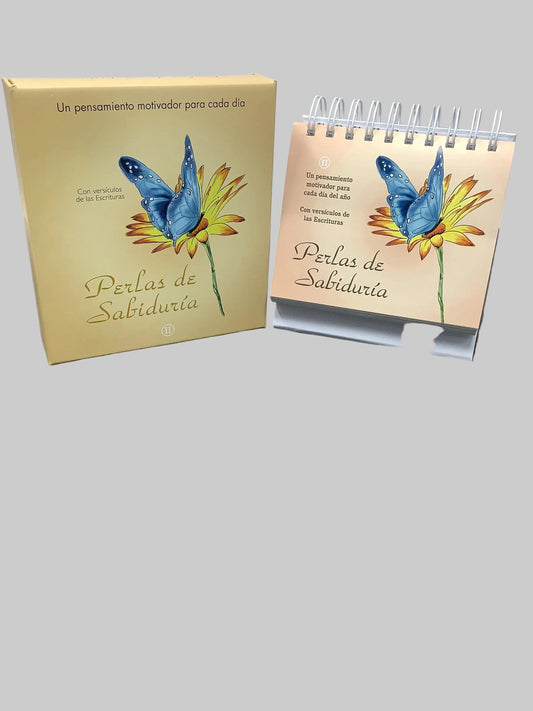 Calendario Escritorio Argollado 2026 | Crema