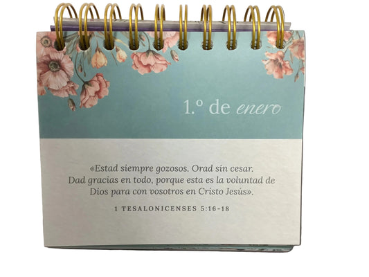 Calendario Escritorio Argollado 2026 | Violeta