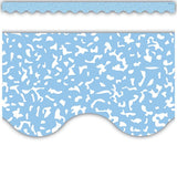COMPOSITION BLUE SCALLOPED BORDER TRIM