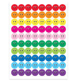 SMILEY FACES, MULTICOLOR 3 SHEETS 1/2''