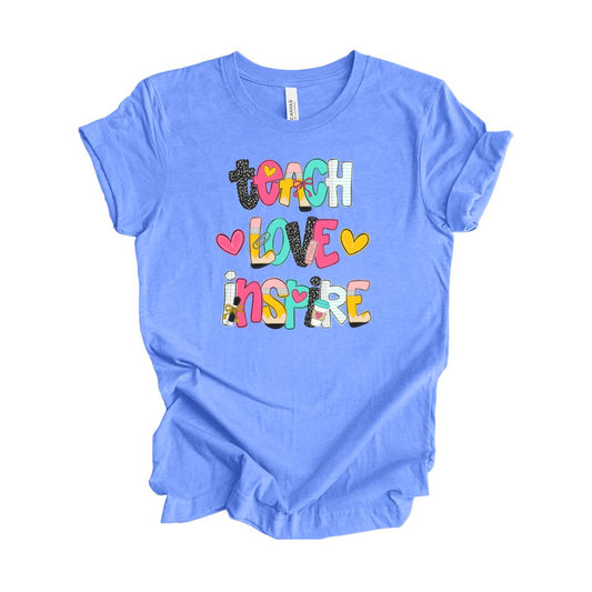 Camisa Teach Love Inspire