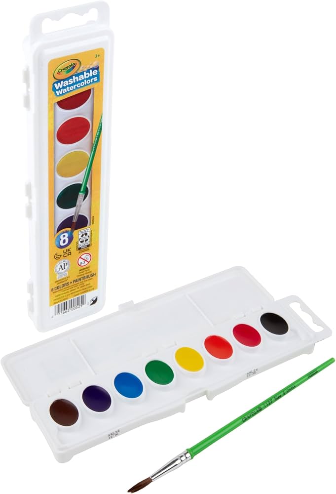 Crayola Washable Watercolor Paints 8 Colors