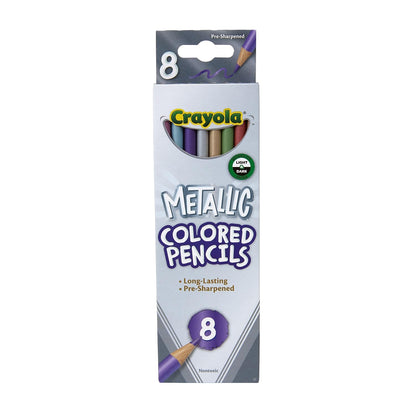 Crayola Metallic Colored Pencils Pkg. 8