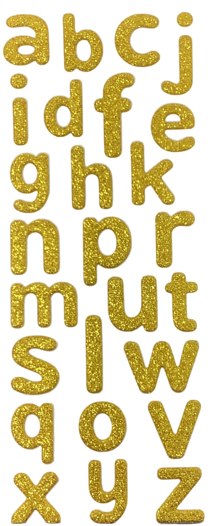 Alphabet Glitter stickers | 26ct