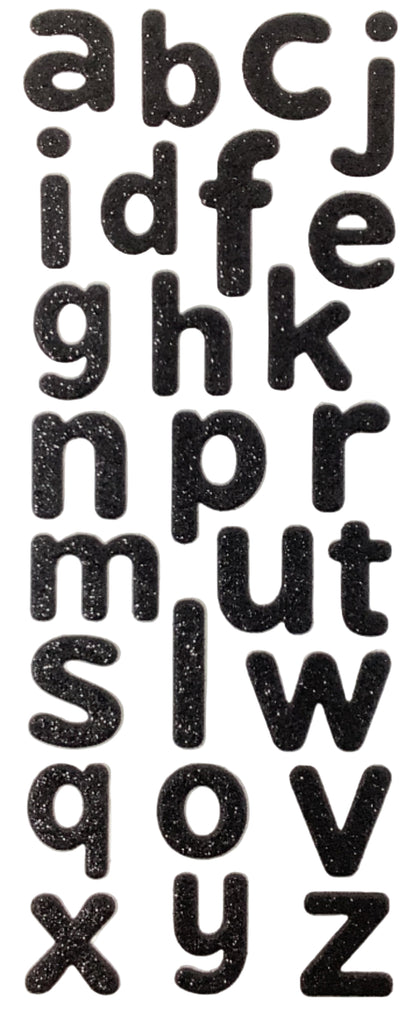 Alphabet Glitter stickers | 26ct