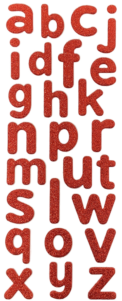 Alphabet Glitter stickers | 26ct