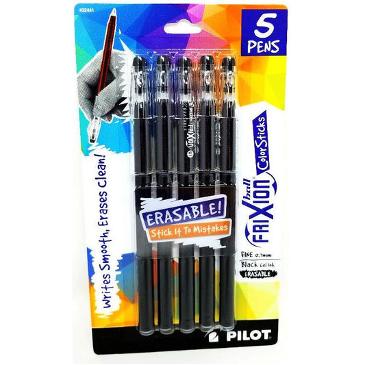 FRIXION BALL COLORSTICK ERASE FINE BLACK PQ.5