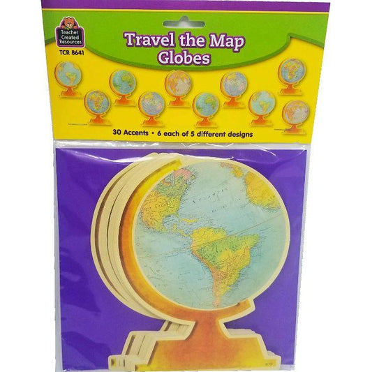 TRAVEL THE MAP GLOBES ACCENTS