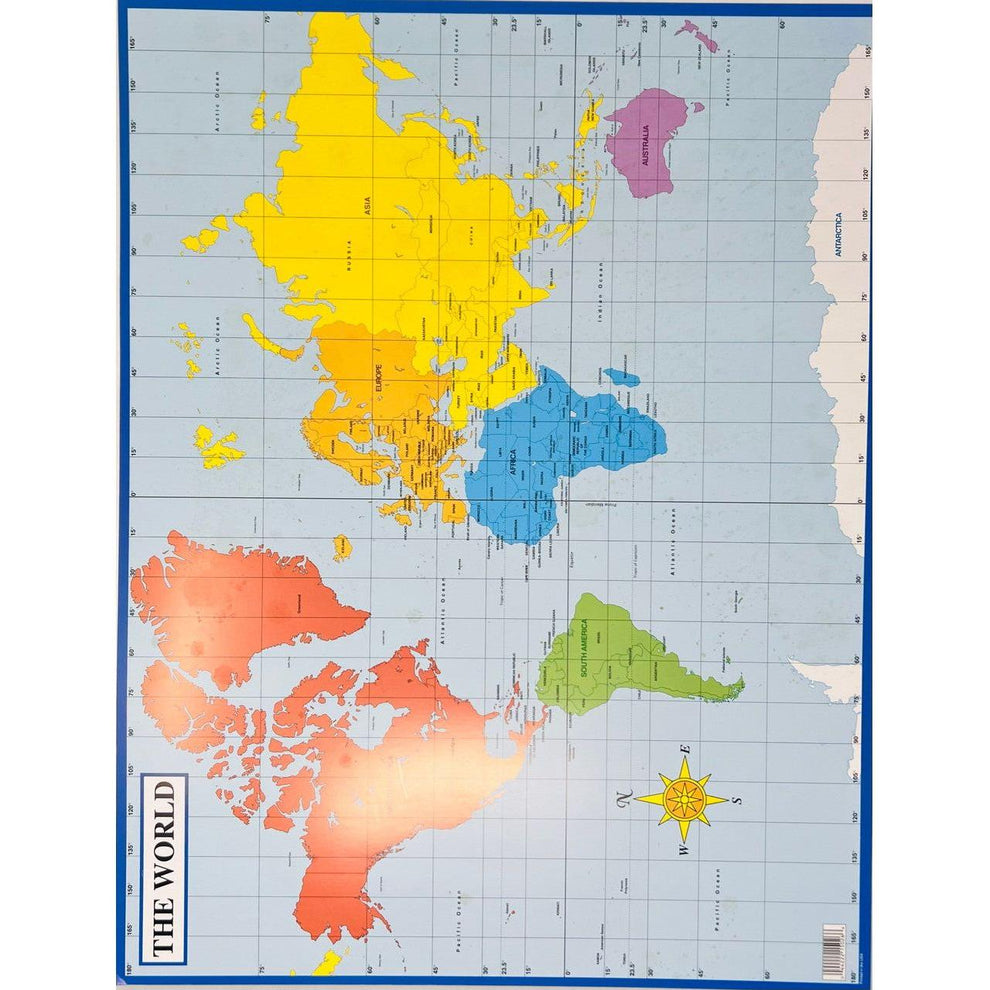 MAP OF THE WORLD – JA Riollano Co, Inc. School I Office I Crafts I Copies