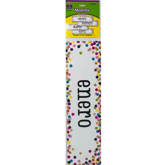 Confetti Spanish Monthly Headl