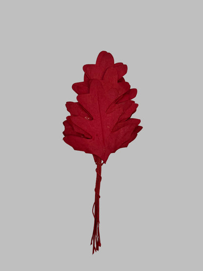 Paper Oak Leaves | Red