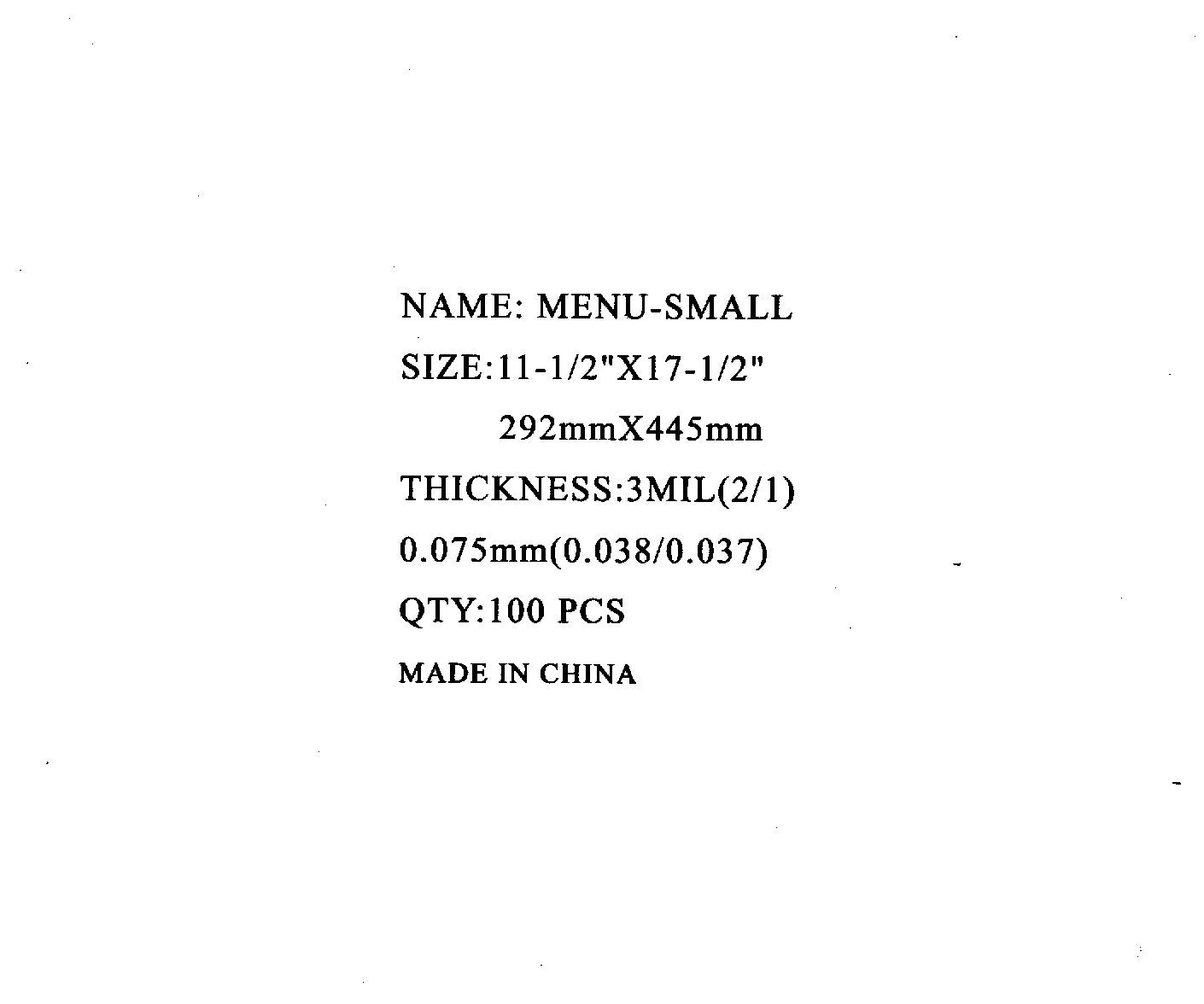 Laminating Pouch 3ml 11-1/2x17-1/2 100pc