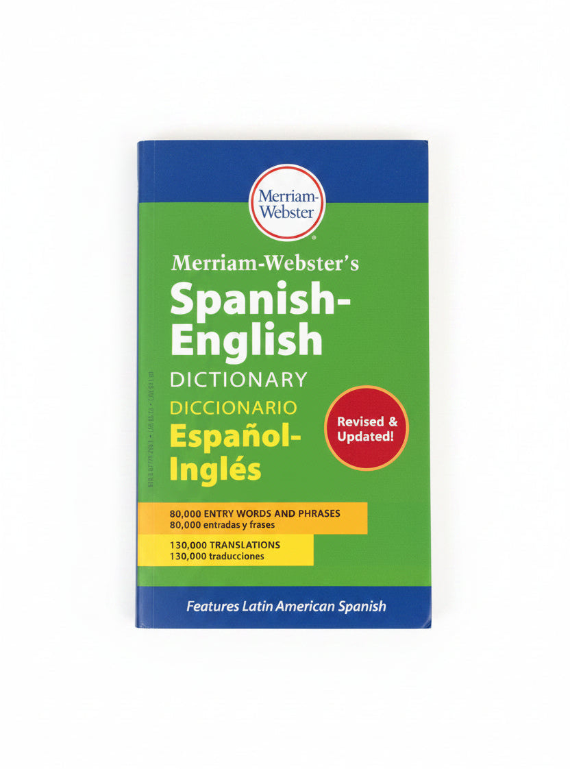 M-W Spanish-English Dictionary Paperback Replaced MER824