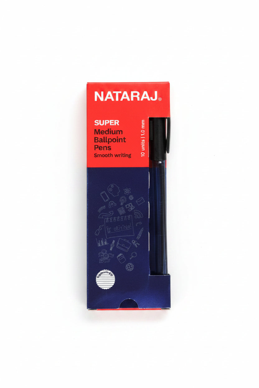 BOL NATARAJ SUPER MED BLK 10 CJ 1.0M