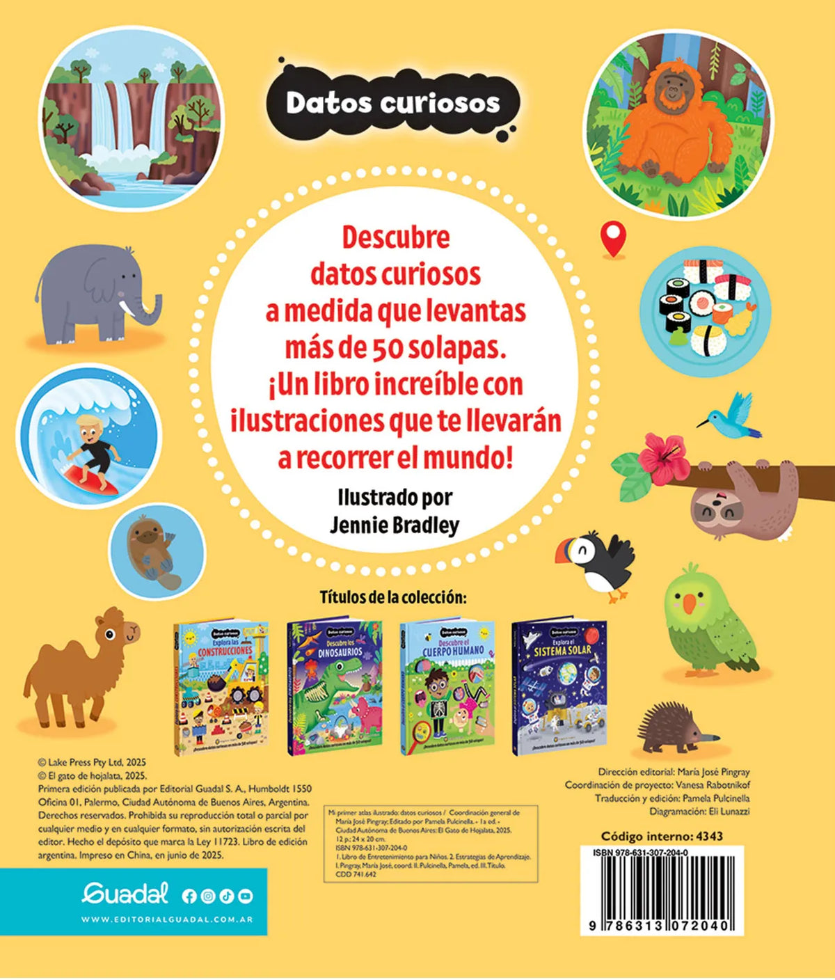 Mi Primer Atlas Ilustrado - Datos Curiosos - Guadal