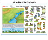 MAQUETA ANIMALES AFRICANOS
