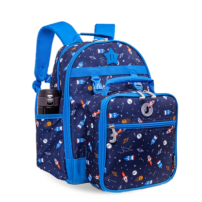 Duet Kids Backpack & Detachable Lunch Box Set | Spaceship