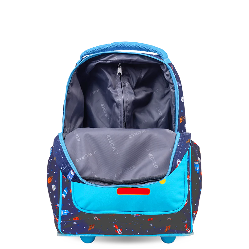Sparkle 15 Inch Kids Rolling Backpack Carry On  | Robot