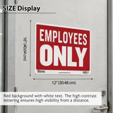 Employees Only Sign 12" X 16"