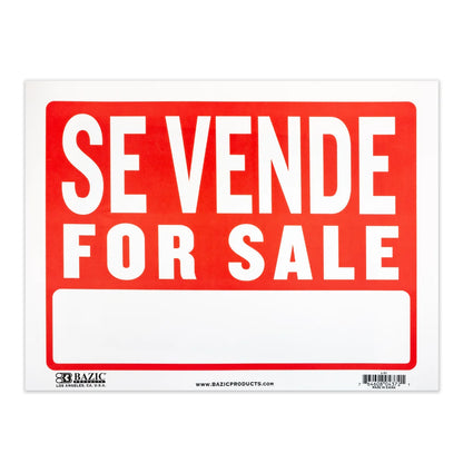 Se Vende Sign 12" X 16"