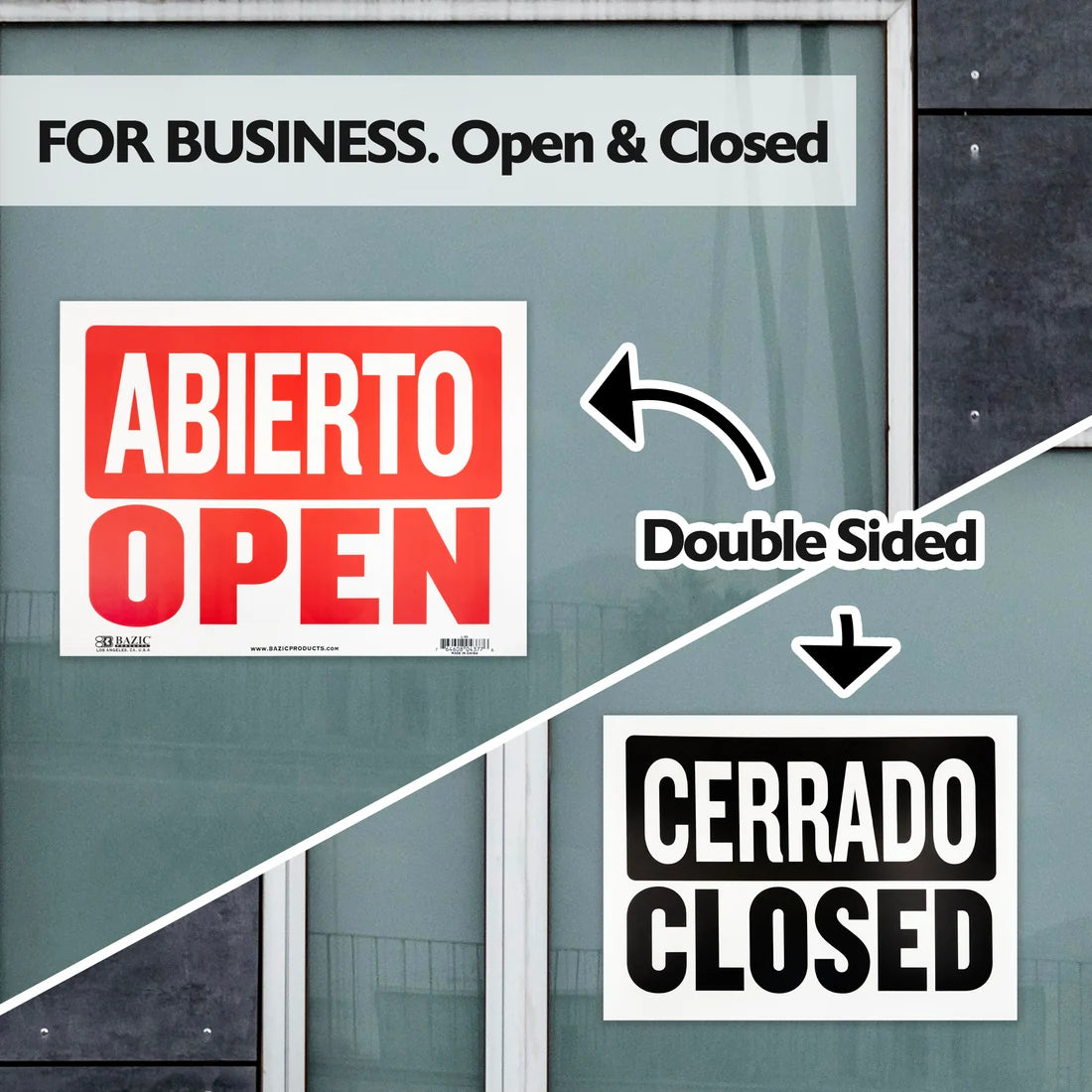 Abierto/Cerrado Sign 12" X 16"