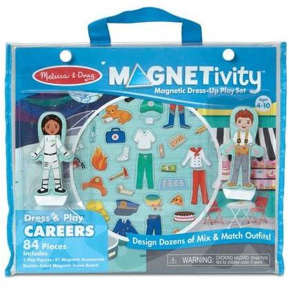MAGNETIC DRESS-UP DRESS & PLAY CARRERS