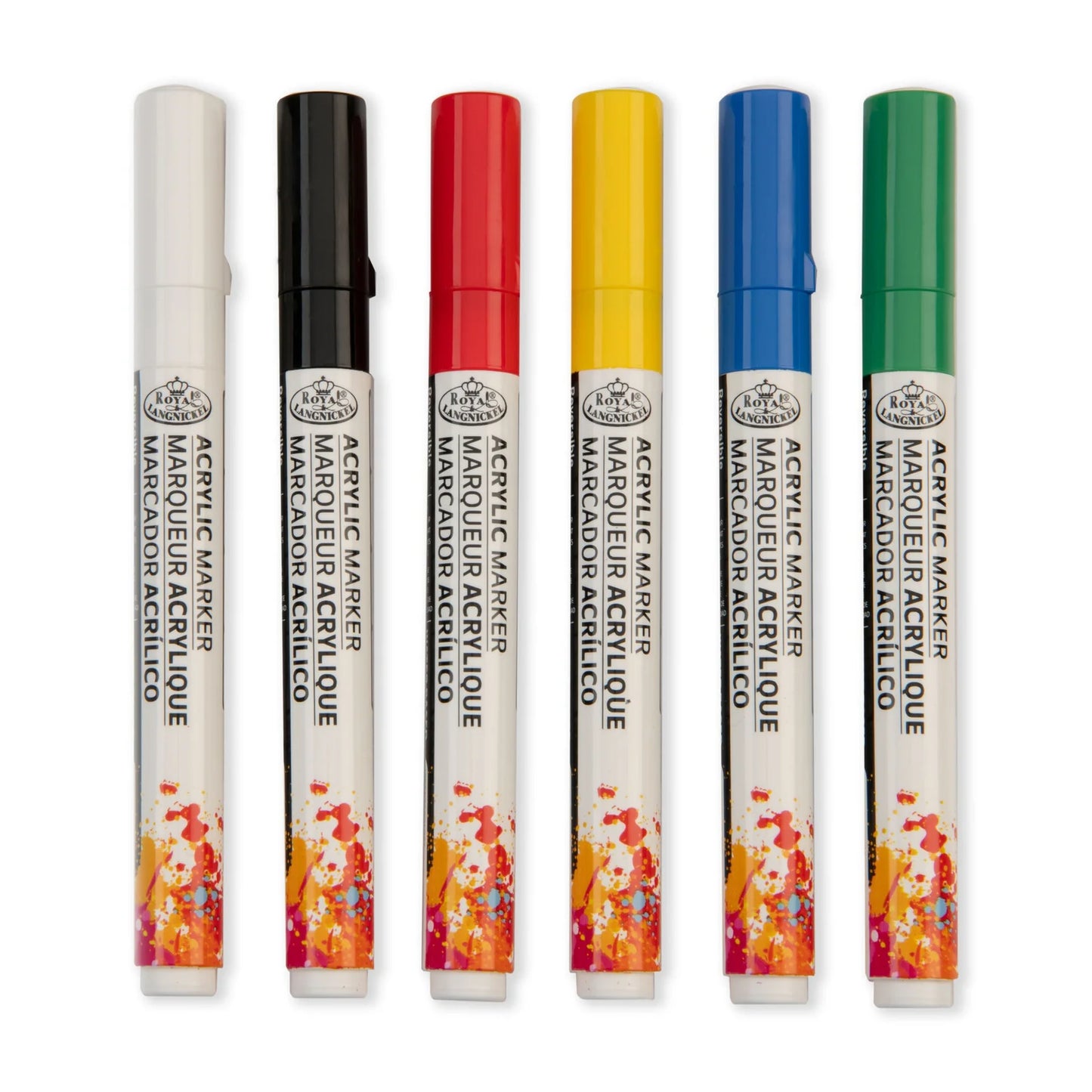 Acrylic 2.0 mm Primary Markers Pkg. 6