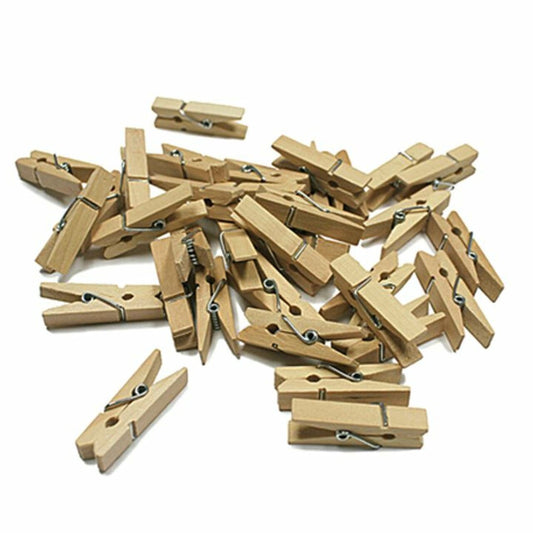 WOOD CLOTHE PINS 1 3/8" NATURAL 35PCS