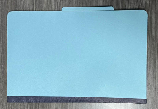 1 Partition Folder Legal Blue