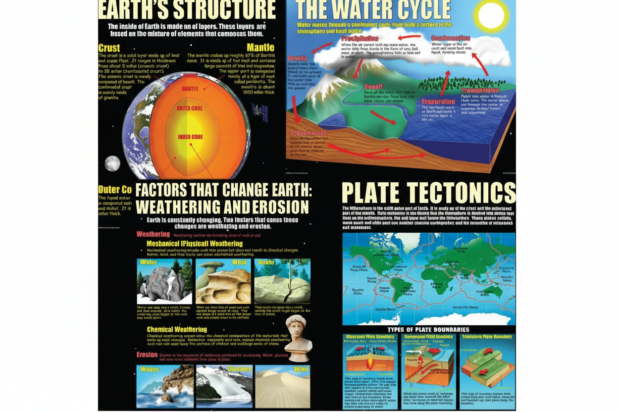Earth Science Basics Poster Set