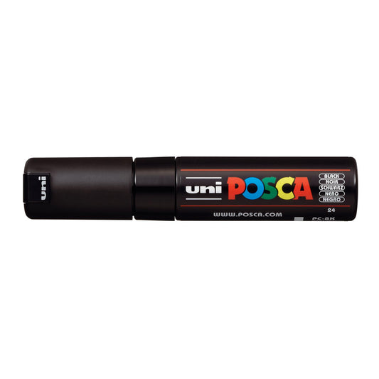 POSCA PC-8K PAINT MARKER BROAD CHISEL TIP BLACK