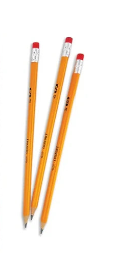 Pencil Polymer Triangular W/Sharpener cj. 12
