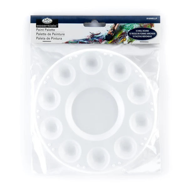 Round Plastic 10-Well Palette