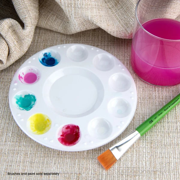 Round Plastic 10-Well Palette