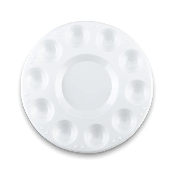 Round Plastic 10-Well Palette