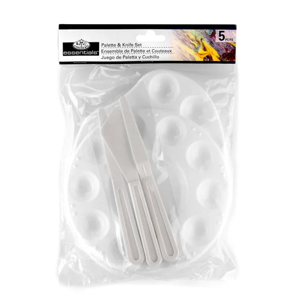PAINT PALETTE & PALETTE KNIVES