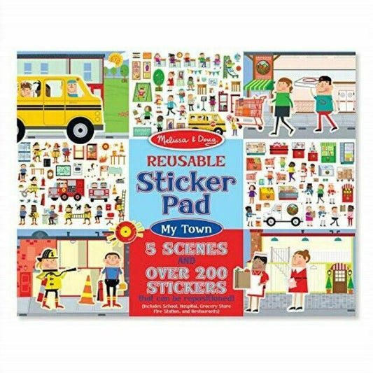 REUSABLE STICKER PAD - MY TOWN