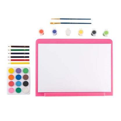 Mixed Media Blue Easel Art Set