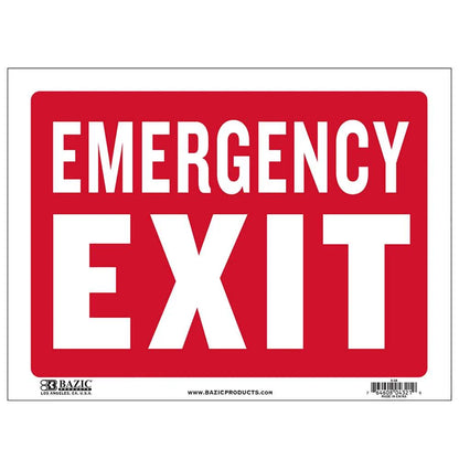 Emergency Exit Sign 12" X 16"