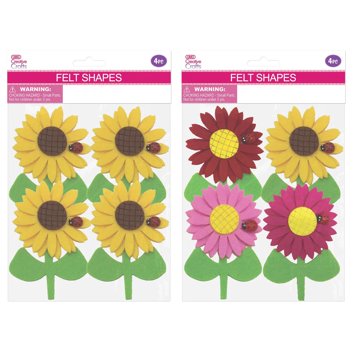 Fealt Daisy | Lady Bug | 6x9cm | 4pc