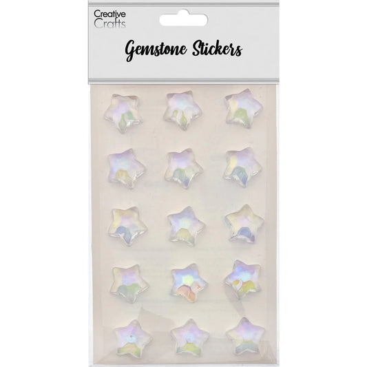 Gem Stickers | 21mm Star Iridescent
