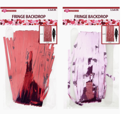 VALENTINE FRINGE CURTAIN 39X"78"