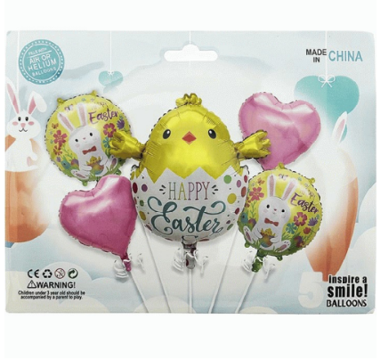 Balloon Easter w/Chic | 5 pc