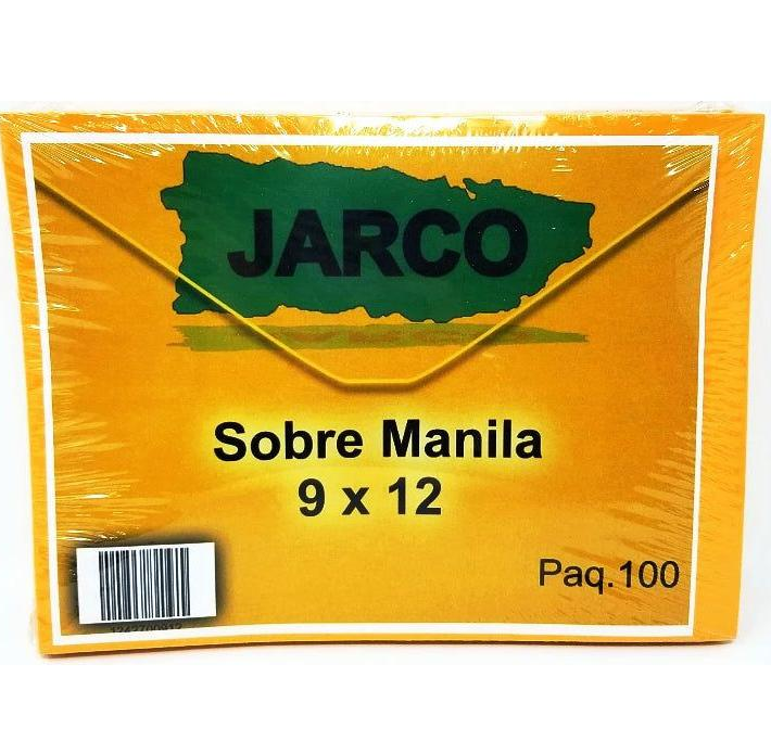 Sobre Manila Carta 9 X 12 | PQ 100